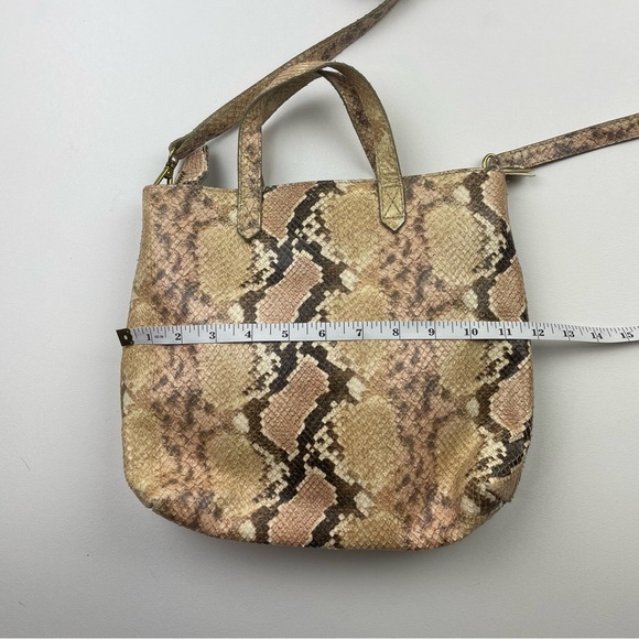 Madewell Snakeskin Zip-Top Transport Leather Crossbody - Picture 5 of 10